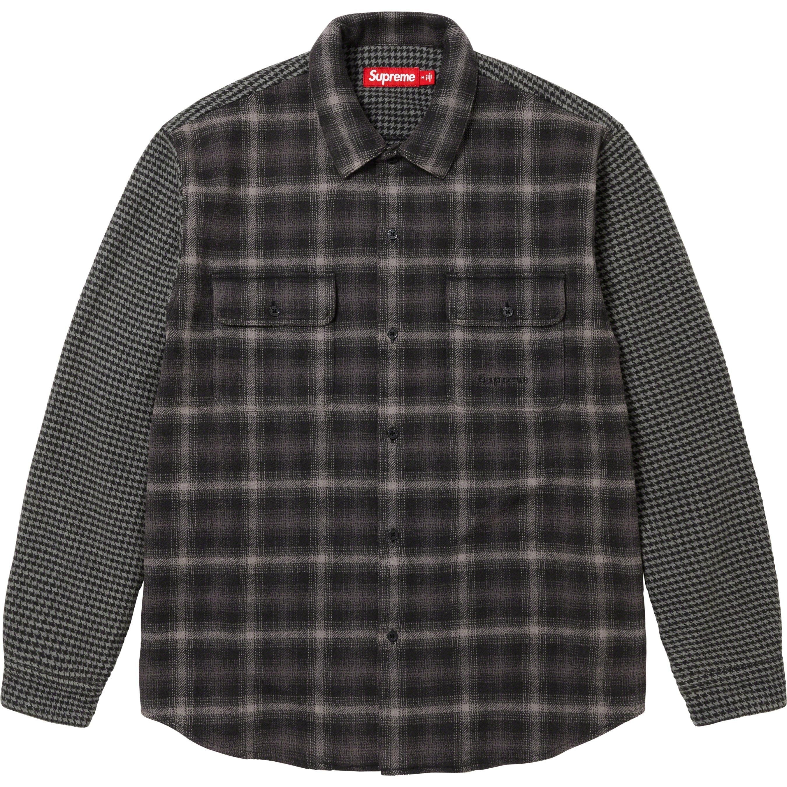 Houndstooth Plaid Flannel Shirt view 3